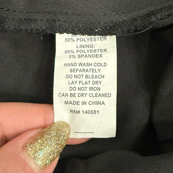 Unique Vintage Collared Sheer Embroidered Black Red Cherry Dress size L 10 12 - Picture 4 of 15